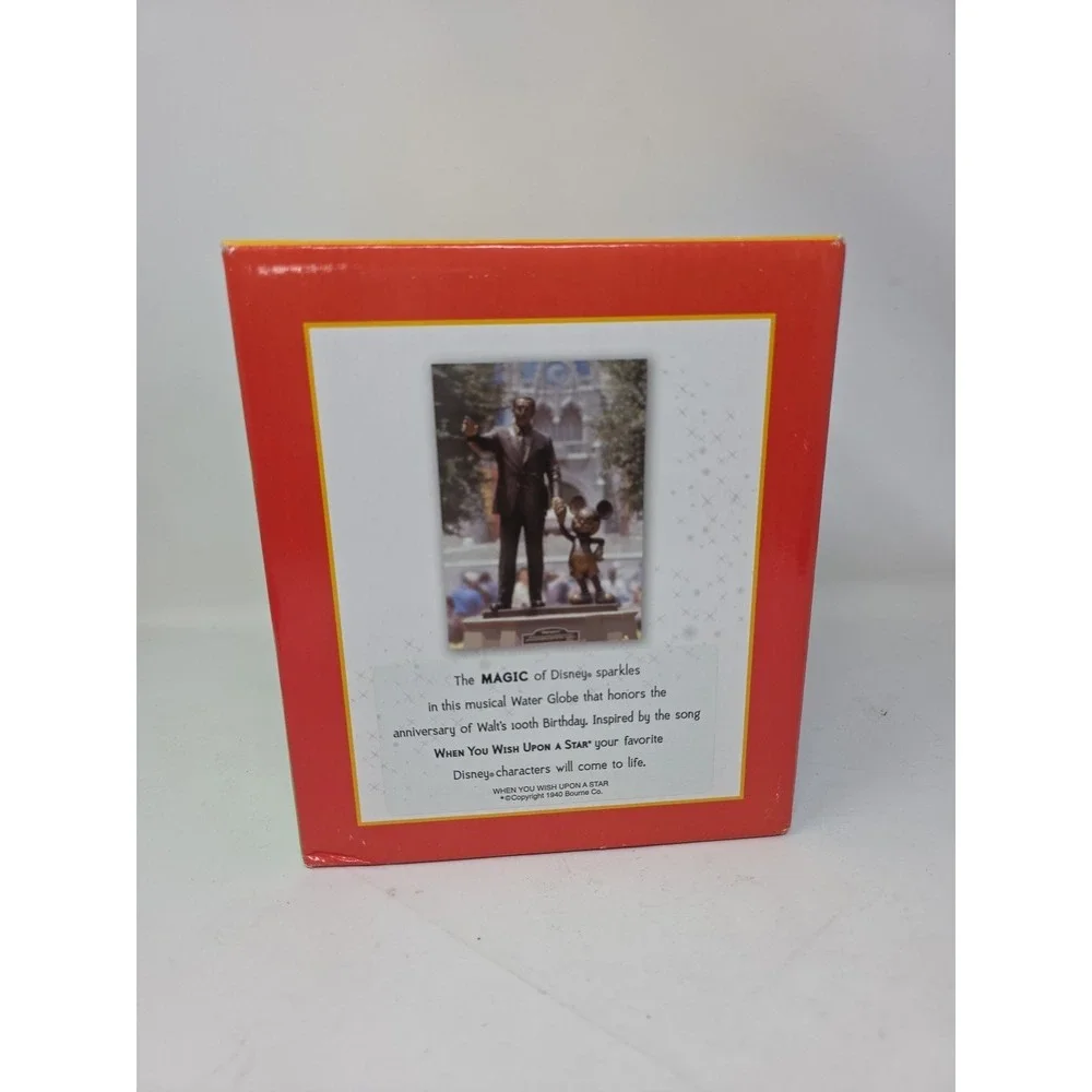 2001 Hallmark Disney Musical 100th Birthday Water Globe Limited Edition